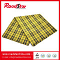 High grade 100% Polyester colorful grid reflective Fabric